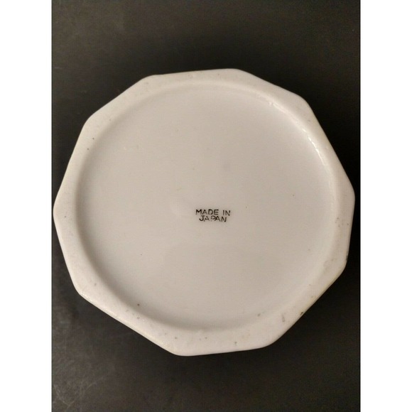 Vintage Lusterware Covered Candy Dish Peach Blue Gold Ceramic Porcelain Painted - Picture 8 of 10